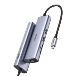 Ugreen USB-C to 3?USB3.0 Hub+RJ45 (1000M) Ethernet Adapter (UG- 60600)