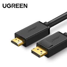 Ugreen DP Male to HDMI Male Cable 1m Black (UG- 10238)