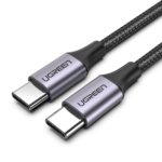 Ugreen USB 3.1 Type C Male to Type C Male Cable Nickel Plating Aluminum Shell 1.5m Gray (UG- 50751)