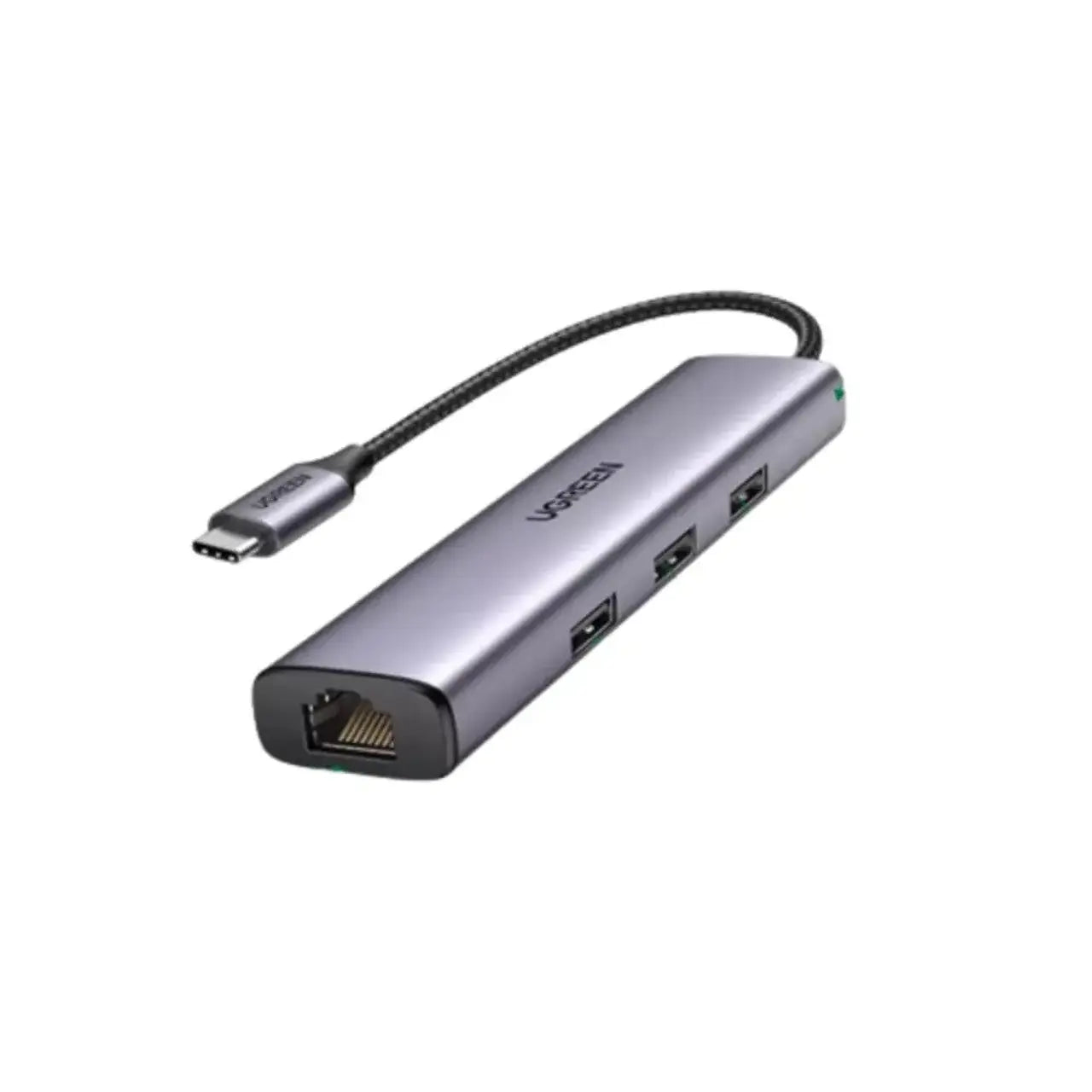 Ugreen USB-C to 3.0 Hub+RJ45 (1000M) Ethernet Adapter (UG- 60600) a - Ivonix Ugreen USB-C to 3.0 Hub+RJ45 (1000M) Ethernet Adapter (UG- 60600)