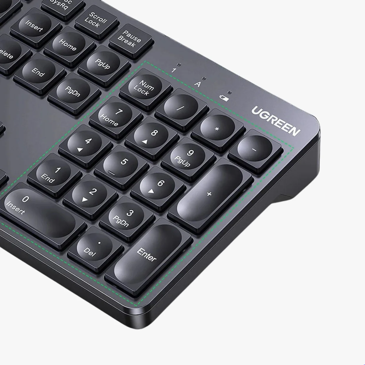 Ugreen Wireless Chocolate Membrane keyboard (UG- 35735) - Ivonix Ugreen Wireless Chocolate Membrane keyboard (UG- 35735)