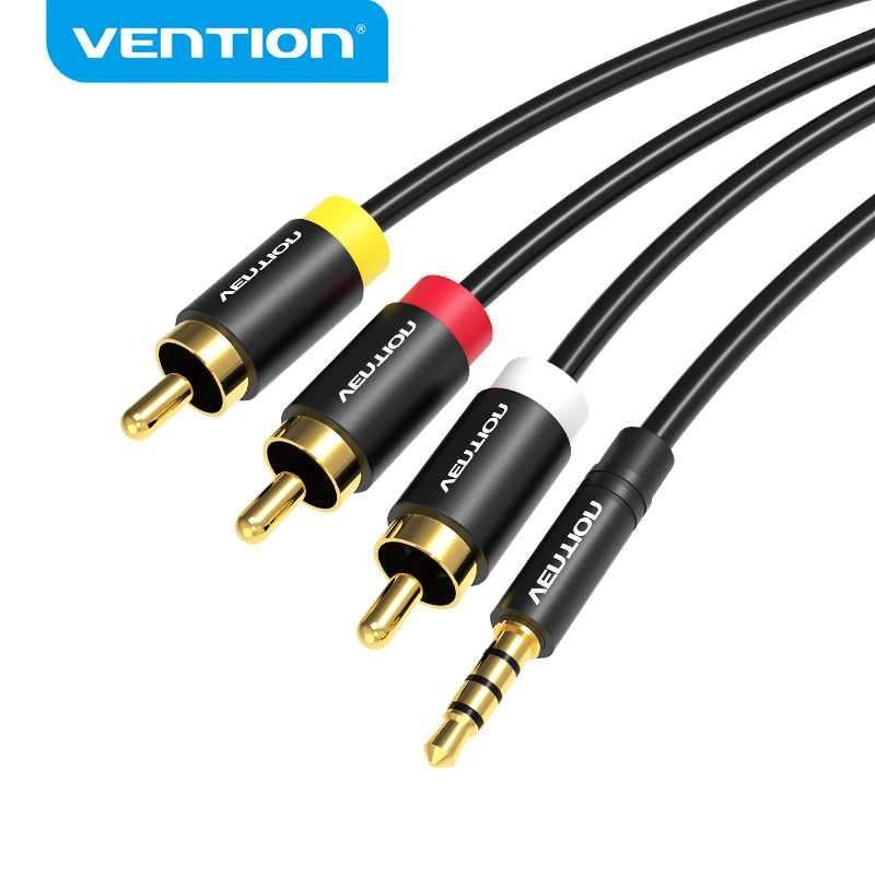 Vention 3.5MM to 3-RCA AV Cable 2M