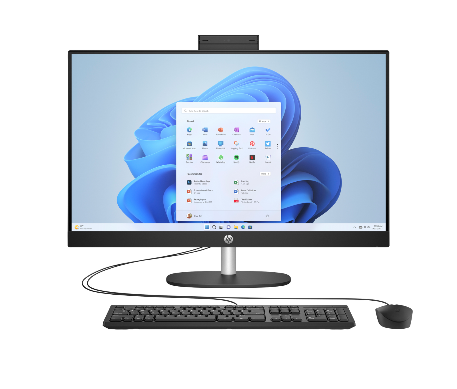 HP AIO 27-CR0086NH, Core i7 1355U (13th Gen), 8GB DDR4, 512GB SSD, 27-inch FHD,91H75EA