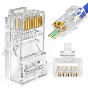 Vention Cat.6 UTP RJ45 Modular Plug Transparent, 100-Pack, IDDR0-100