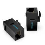 Vention Cat.6 UTP Keystone Jack Coupler, 10-Pack Black, IPGB0-10