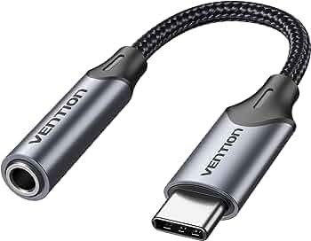 Vention USB-C to 3.5MM Earphone Jack DAC Adapter 0.1M Gray, BGMHA