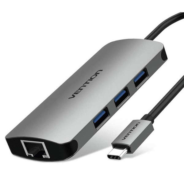 Vention Type-C to USB 3.0 + VGA + HDMI + Type-C PD 4-In-1 Docking Station