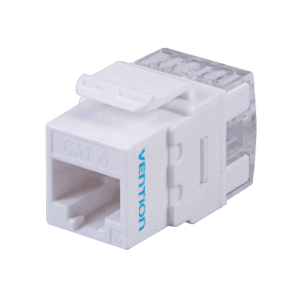 Vention Cat.6 UTP 180° Keystone Jack White