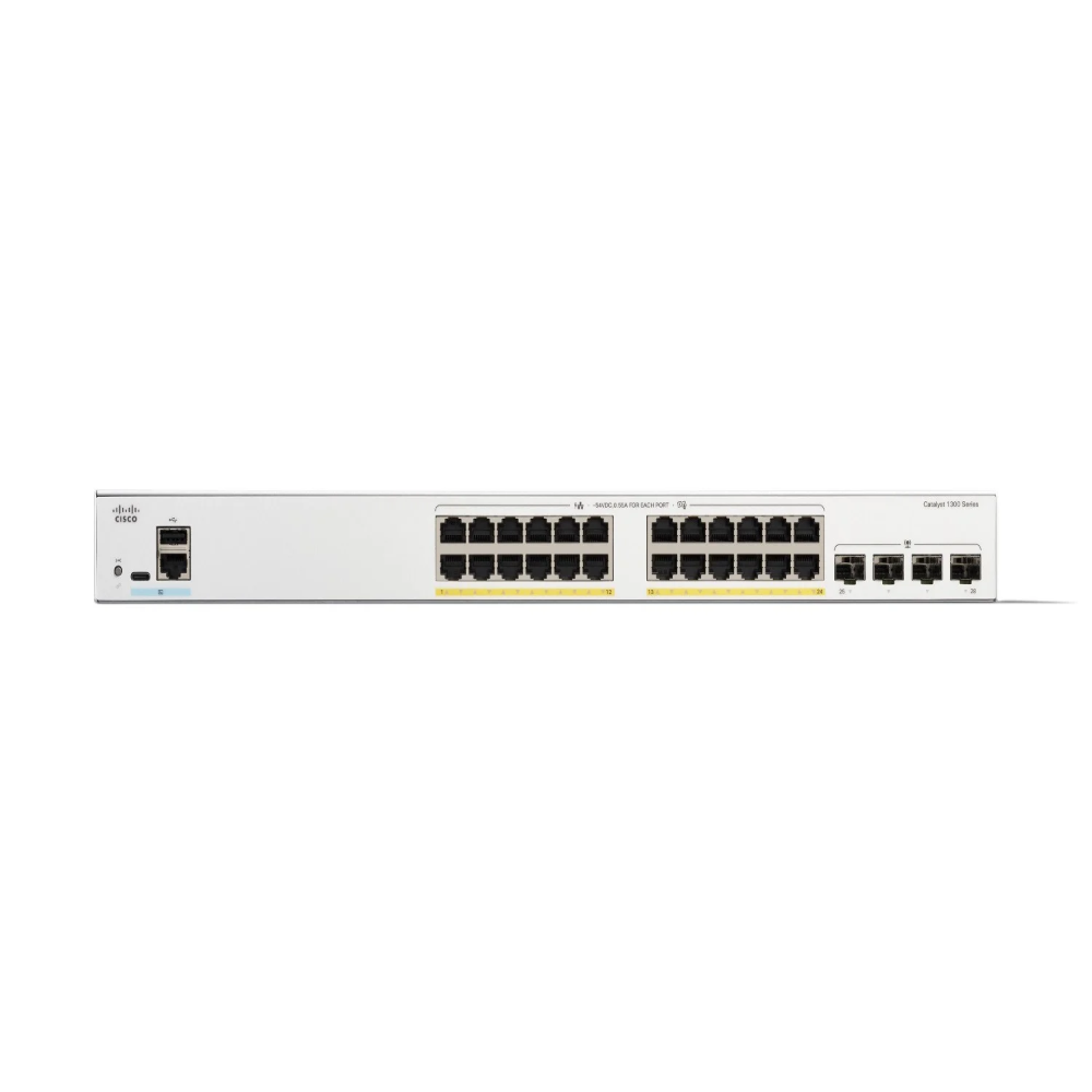Cisco C1300-24P-4X CATALYST 1300 24-Port GE, POE, 4x10G SFP+