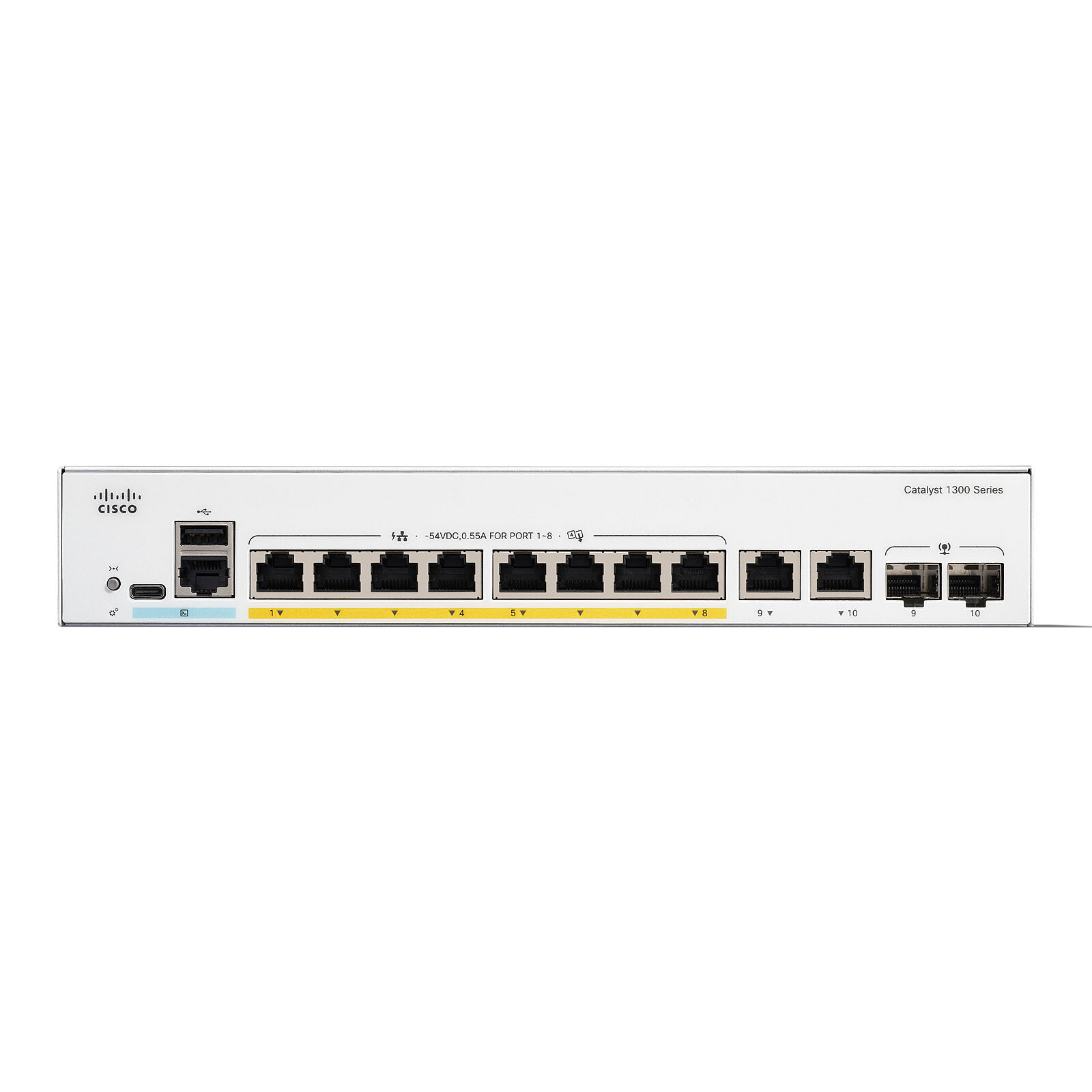 Cisco C1300-8P-E-2G CATALYST 1300 8-Port GE, EXT PS, 2x1G COMBO - Image 3