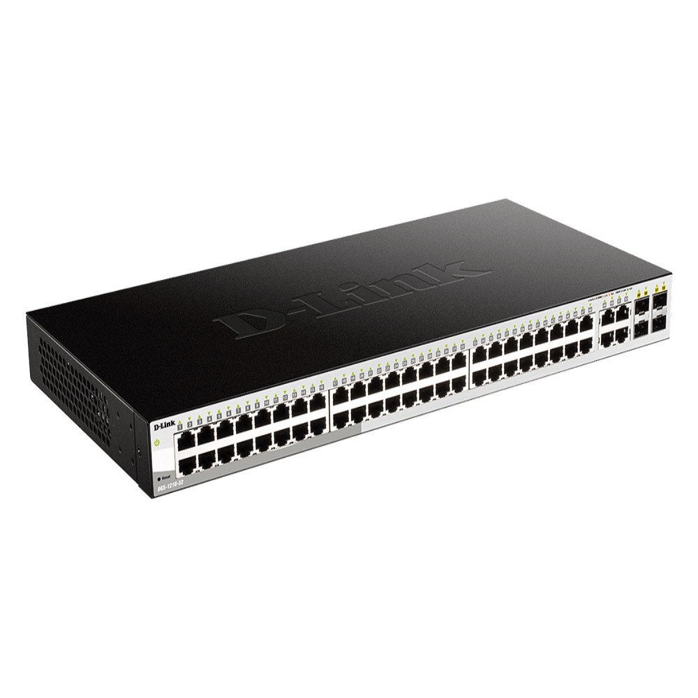 D-LINK DGS-1210-52MP, 48-Port Gigabit SFP Metro Smart Switch + 4 SFP,DGS-1210-52MP