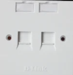 D-LINK NFP-0WHI21, Dual Faceplate with Shutter & ID Plate (White),NFP-0WHI21