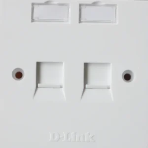D-LINK NFP-0WHI21, Dual Faceplate with Shutter & ID Plate (White),NFP-0WHI21