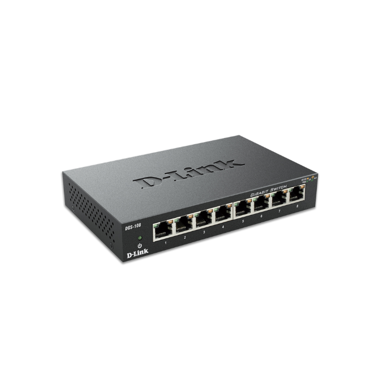 D-LINK DGS-108/B, 8-Port Gigabit Unmanaged Desktop Switch,DGS-108/B - Image 3