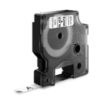 Dymo 45013 12mm x7m Black on white tape