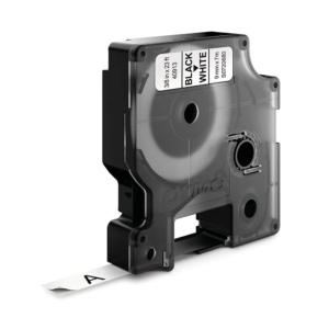 Dymo 45013 12mm x7m Black on white tape