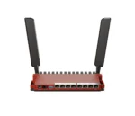 MIKROTIK L009UIGS-2HAXD-IN, Wireless Router Gigabit 2.4 GHz (Red),L009UIGS-2HAXD-IN