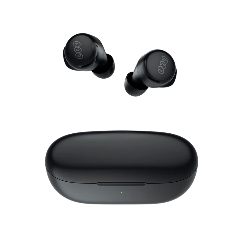 QCY T17 True Wireless Earbuds, 26H Playtime, Bluetooth 5.3, Black, Whit