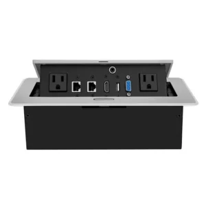 Table Top Metal Pop-Up Box - Black/ Silver