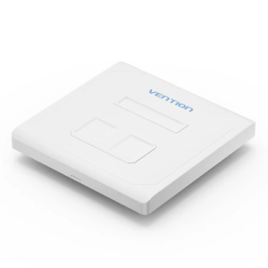 Vention 2-Port Keystone RJ45 Double Faceplate IFBW0