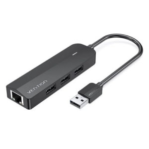 Vention 3-Port USB 2.0 Hub with 100M Ethernet Adapter, CHPBB