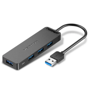 Vention 4-Port USB 3.0 Hub with USB-C & USB 3.0 Interface and Power Supply 0.15M, CHTBB
