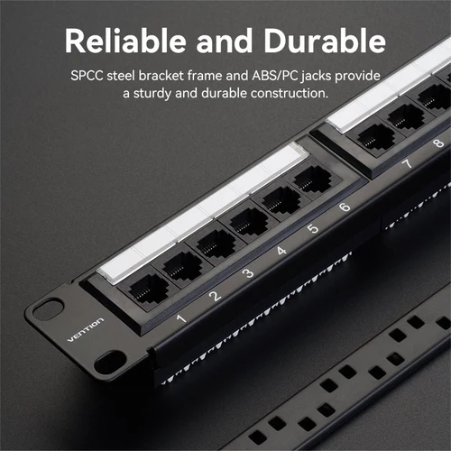 Vention Cat6 UTP 24-Port Keystone Patch Panel f - Ivonix