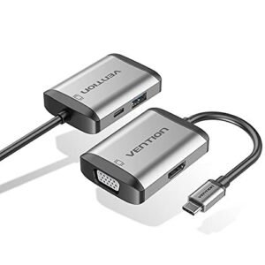 Vention HDMI to HDMI+VGA Converter 0.15M Gray Metal Type – AFVHB