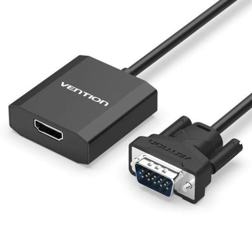 Vention HDMI to VGA Converter with Micro USB and Audio Port - Ivonix Vention HDMI to VGA Converter with Micro USB and Audio Port