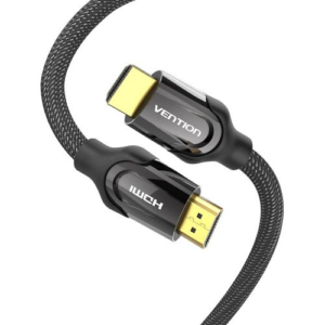 Vention Nylon Braided 4K Flat HDMI Cable 2M, Zinc Alloy Type, AASBH