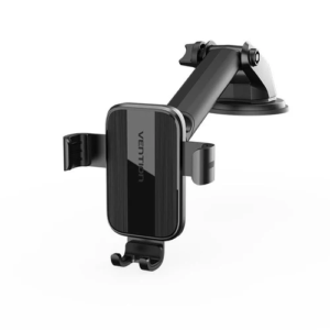 Vention One-Touch Clamping Car Phone Mount with Suction Cup Black, KCVB0