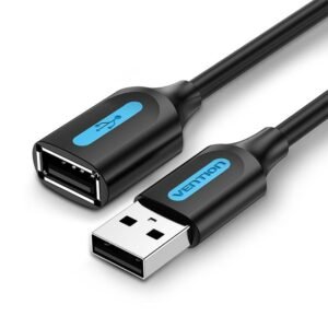 Vention USB 2.0 A Male to A Female Extension Cable 5M Black PVC Type – CBIBJ