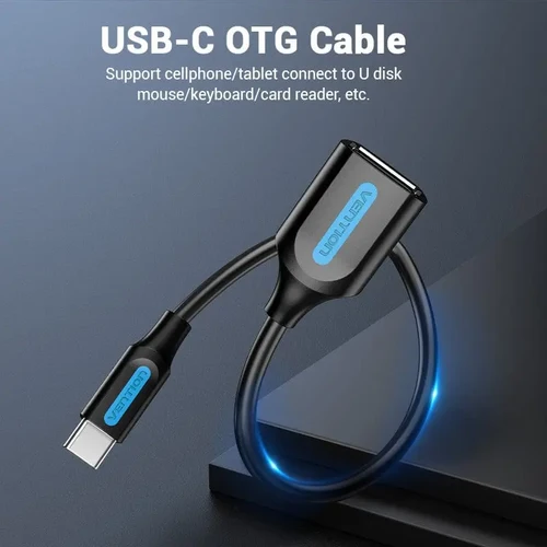 Vention USB-C Male to USB-A Female OTG Cable, CCSBB a - Ivonix