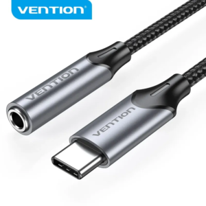Vention USB-C to 3.5MM Earphone Jack DAC Adapter 0.1M Gray, BGMHA