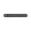 MTN 8 -way Uk plug PDU Black