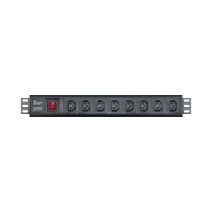 MTN 8 -way Uk plug PDU Black