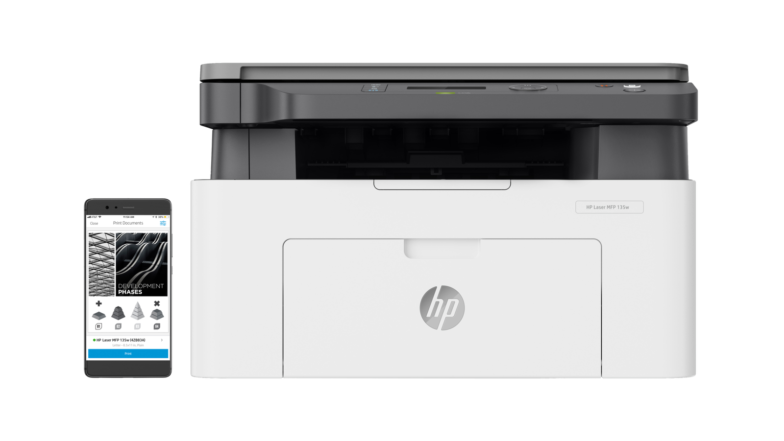 HP Laser MFP 135W A4 Mono Multifunction Laser Printer