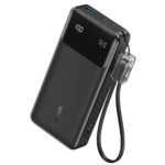 Anker Zolo Power Bank (10K, 22.5W, Built-in USB-C Cable) Black