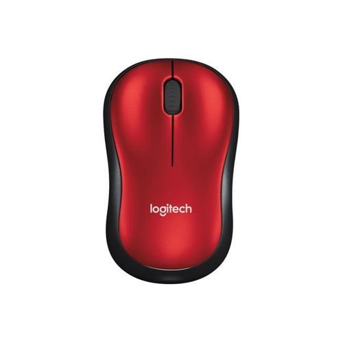 Logitech M185 Wireless Mouse, Red - Model No: 910-002237