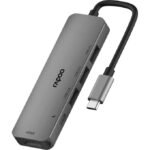 Rapoo XD100C USB-C 5-in-1 Hub (4K HDMI, 3x USB 3.0, USB-C Charging)