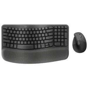 Logitech Wave Keys and Lift Wireless & Bluetooth Keyboard and Mouse Combo, Graphite - Model No: 920-013635