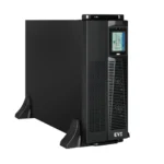 EVI 6000VA / 6000W Rack Mount Online Single Phase UPS – Online double conversion, Wide input voltage range (110 – 300 Vac), Input Connection :Terminal (L+N+G). Input power factor: 0.99 (With PFC), Output power factor: 1.0, Transfer time : AC mode Bat. Mode 0 ms typical, Inverter bypass 0 ms typical. Batteries: Lead Acid 16x7Ah ( 192V), With External Battery Connector, Charge Current : 12A Max, Emergency power off function (EPO), ECO mode support, Generator compatible, Communication ports: USB, RS232, RS485 port, Parallel port,Emergency Power Off (EPO), Maintenance bypass dry contact (MAINT.) Intelligent card slot,Programmable dry contact port. Optional: COM port, Battery Temperature Contact port (BATT), Programmable dry contact port (Optional (4 Input+4 Output), Smart battery charging design for optimized battery performance, Selectable output voltage: 200, 208, 220, 230, 240 Vac, 3.5 Touch screen, Outlets : Two C19, Three C13. Size: 4U Rack Mount, stands for tower use included. 2Year Warranty (1 Year on battery) – EP-UPS6000P11OR