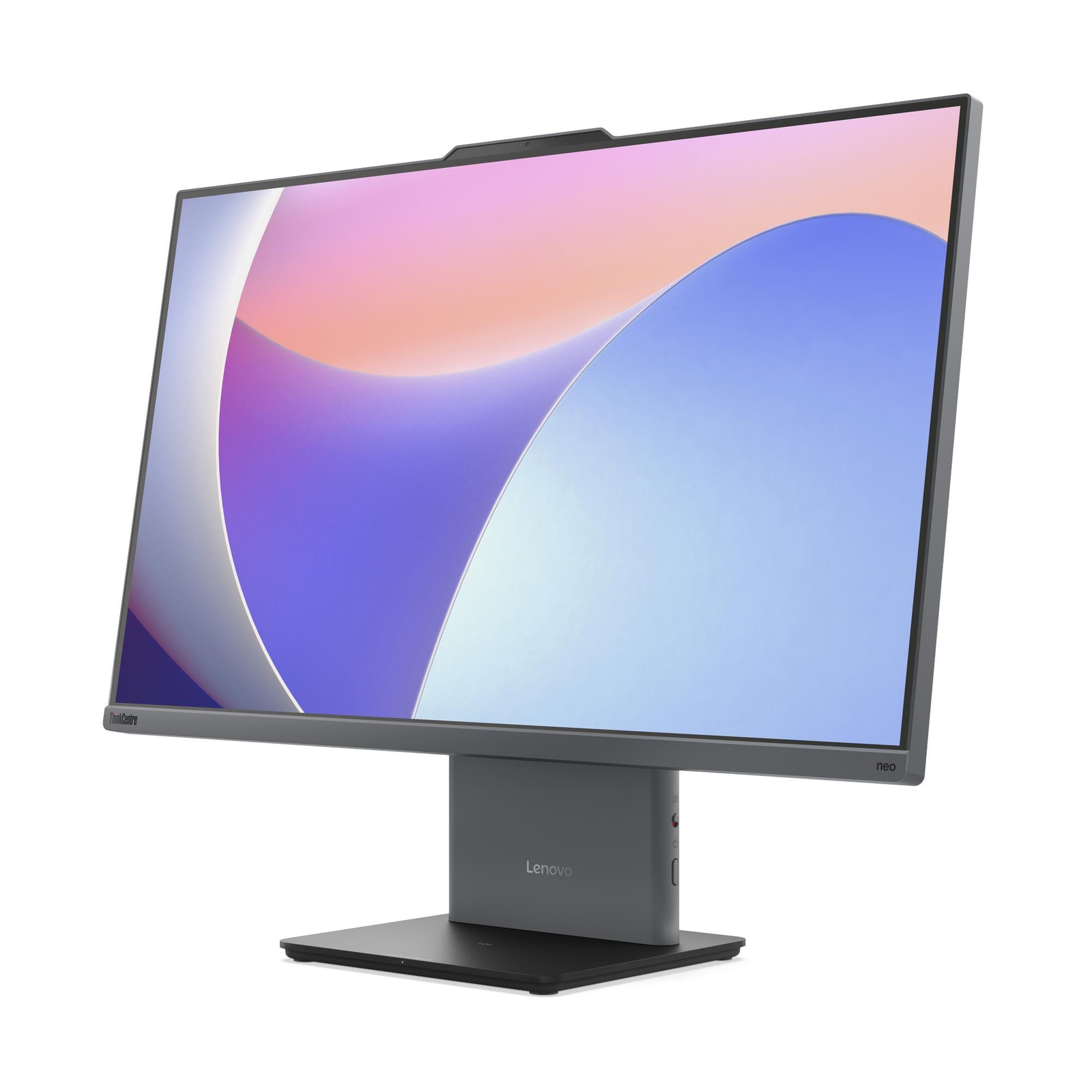 Lenovo ThinkCentre neo 50a 27 Gen 5, Intel Core 5 210H, 16GB DDR5 5200, 512GB SSD M.2 2280 PCIe 4.0x4 NVMe, No OS, 27" FHD IPS, No ODD, WLAN + Bluetooth (Intel Wi-Fi 6 AX201, 802.11ax 2x2 + BT5.2), 5.0MP Camera, 3Wx2 Speakers, EOS Wireless Keyboard & Mouse, Luna Grey, 2 Year Warranty, Rear Ports: One USB-A (USB 10Gbps / USB 3.2 Gen 2), Two USB-A (Hi-Speed USB / USB 2.0), One HDMI-in 1.4, One HDMI-out 2.1 TMDS, One Ethernet (RJ-45), One power connector, Left Ports: One USB-C (USB 10Gbps / USB 3.2 Gen 2), data transfer and 15W charging, One headphone / microphone combo jack (3.5mm) - 12SA003XUM - Image 3