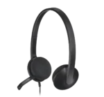 Logitech H340 USB-A Headset with Noise Cancelling Mic, Black - Model No: 981-000475