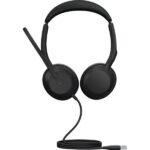 Jabra Evolve2 50 Wired/Bluetooth Stereo Headset, Active Noise-Cancelling, MS Teams, USB-A - Model No: 25089-999-999