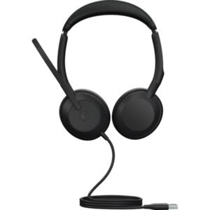 Jabra Evolve2 50 Wired/Bluetooth Stereo Headset, Active Noise-Cancelling, MS Teams, USB-A - Model No: 25089-999-999