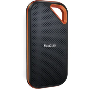 SanDisk Extreme 2TB Portable SSD- up to 1050MB/s Read and 1000MB/s Write Speeds, USB 3.2 Gen 2, IP 65 resistance and 3-meter drop protection