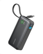 Anker Nano Power Bank (10K, 45W, Built-in Retractable USB-C Cable) Black