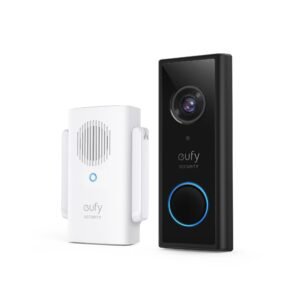 Eufy Video Doorbell 2K (Battery-Powered) Black+White
