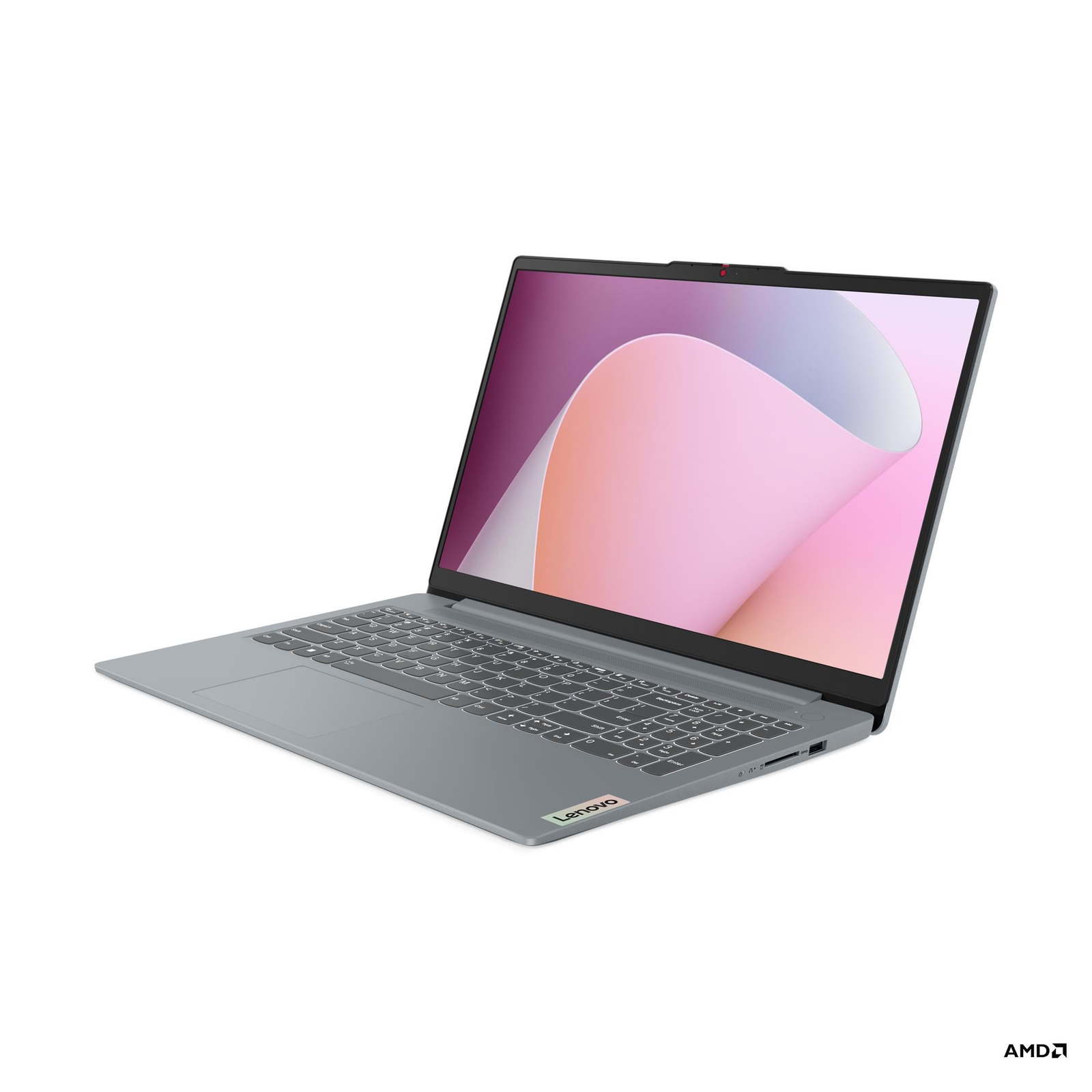 Lenovo IdeaPad Slim 3 15ABR8, AMD Ryzen 7 5825U, 16GB DDR4 3200 Soldered (not upgradable), 512GB SSD M.2 2242 PCIe 4.0x4 NVMe, Intergrated AMD Redeon Graphics, Windows 11 Home, 15.6" FHD IPS Touch Screen, No ODD, WLAN + Bluetooth (Wi-Fi 6, 802.11ax 2x2 + BT5.2), HD 720p with Privacy Shutter Webcam, Stereo speakers, Arctic Grey, 1 Year Warranty from seller, Ports: Two USB 3.2 Gen 1, One USB-C 3.2 Gen 1 (support data transfer, USB PD 45-65W and DisplayPort 1.2), One HDMI 1.4b, One Headphone / microphone combo jack (3.5mm), One SD card reader, One Round tip Power connector - 82XM00LMUS - Image 4